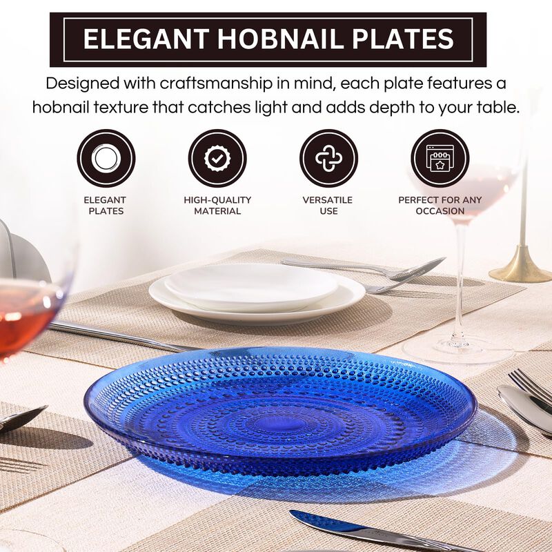 Plato De Cena Khen 27 cm Azul Oscuro Con Textur... image number null