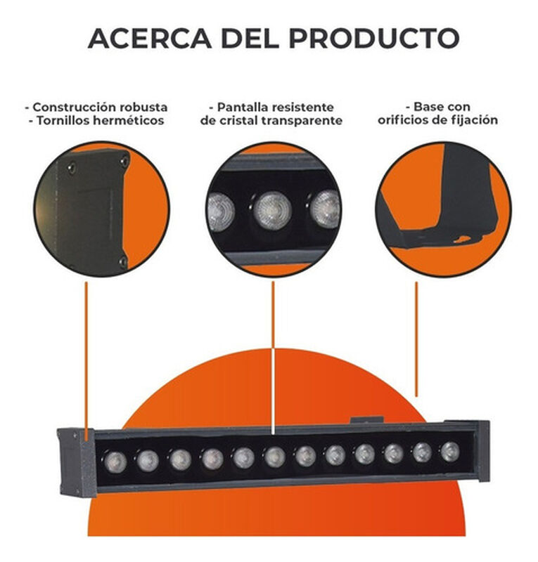 Barra De Luz Led 14.5w Tecnolite Luz De Luna Ip... image number null