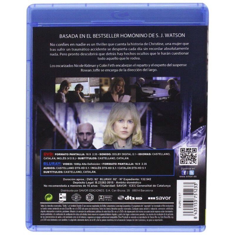 No conf&iacute;es en nadie [Blu-ray, DVD] (2014) Antes... image number null