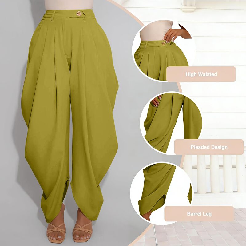 Pantalones Letsvdo Palazzo Pierna Ancha image number null