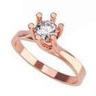 Anillo de Compromiso de 10K con Circonia Talla 10 ORO ROSA 10K- / M466-10R-CZ-10