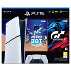 Consola PlayStation 5 Slim Edición Digital de 1TB, Incluye Videojuegos Gran Turismo y Astro Bot