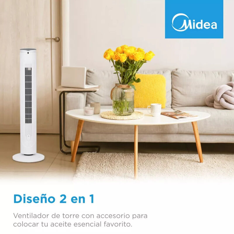 Ventilador de Torre + Aromaterapia 42" MIDEA Os... image number null