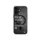 Funda Mageasy Urban iPhone 16 Nueva York Transparente