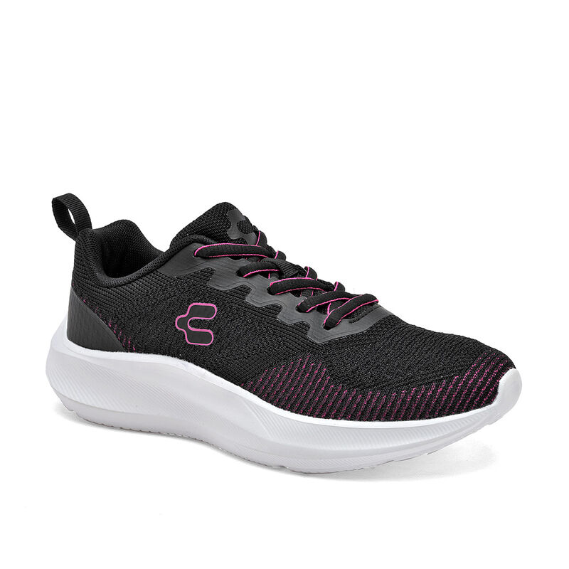 Charly Tenis Deportivo Para Mujer Negro Rosa Co... image number null