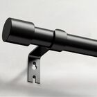 Barras De Cortina Ifels Extra Largas, 81-432 Cm, Metal Negro A2