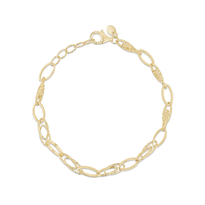 Pulsera Oro Amarillo 10k Elegancia Sutil 17+2 C... image number null