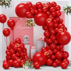 Kit De Arco De Globos Fqzylch 130 Piezas - Globos De L&aacute;tex Rojos