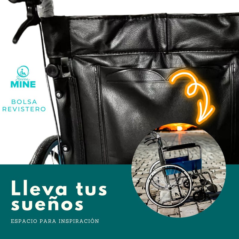 Silla de Ruedas Asiento de 20&rdquo; (50 cm)| Respald... image number null