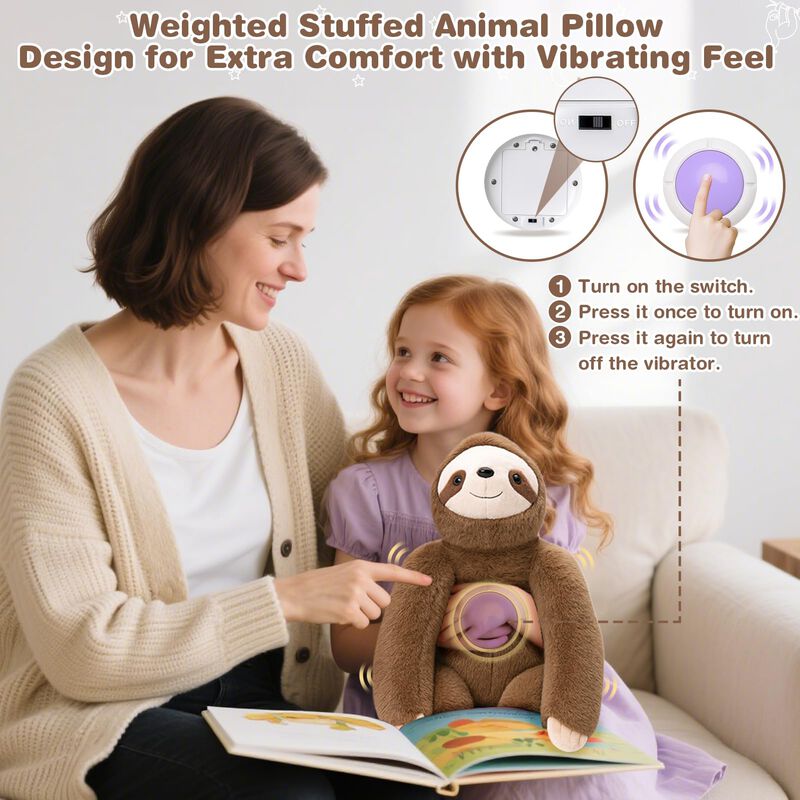 Almohada De Peluche Vibradora Con Peso Joyreal ... image number null