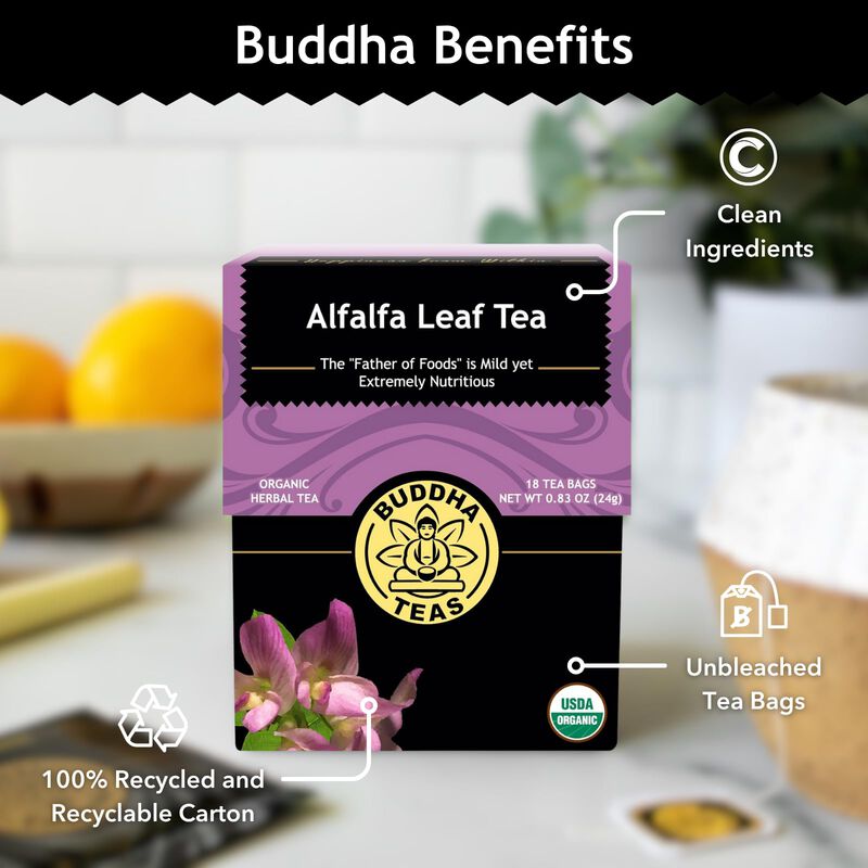 Buddha Teas - T&eacute; De Hoja De Alfalfa, 18 Bolsas ... image number null
