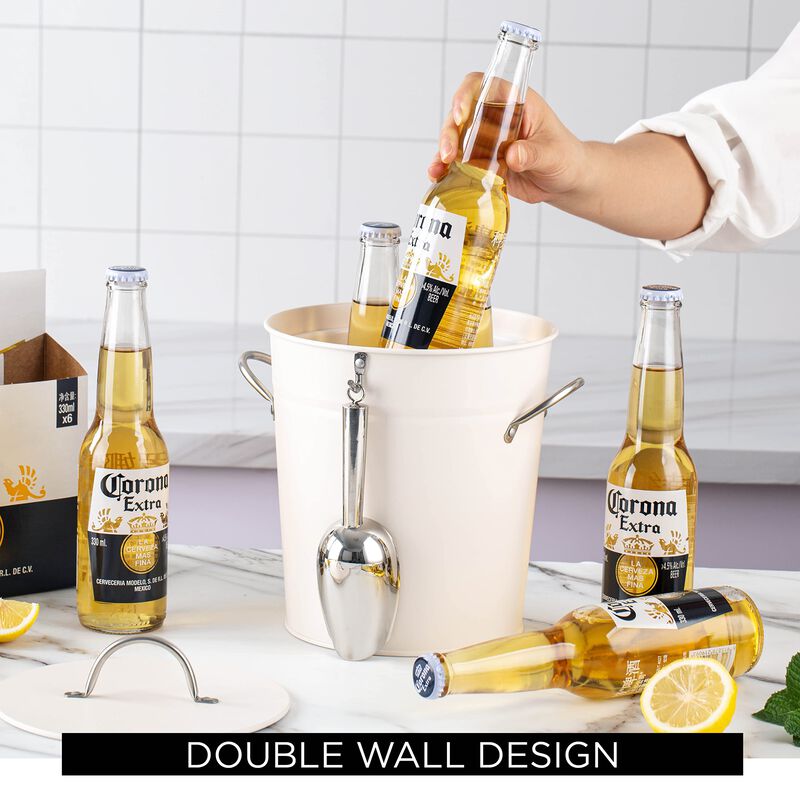 Cubo de Hielo Rae Dunn 3L Blanco Acero Inoxidab... image number null