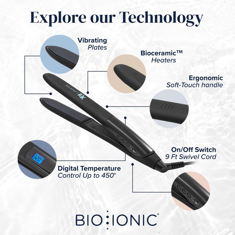 Plancha De Pelo Bio Ionic 10x Para Alisar El Ca... image number null