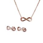 Juego Joyería Mujer Infinito,  Collar Aretes Regalo Luckyly