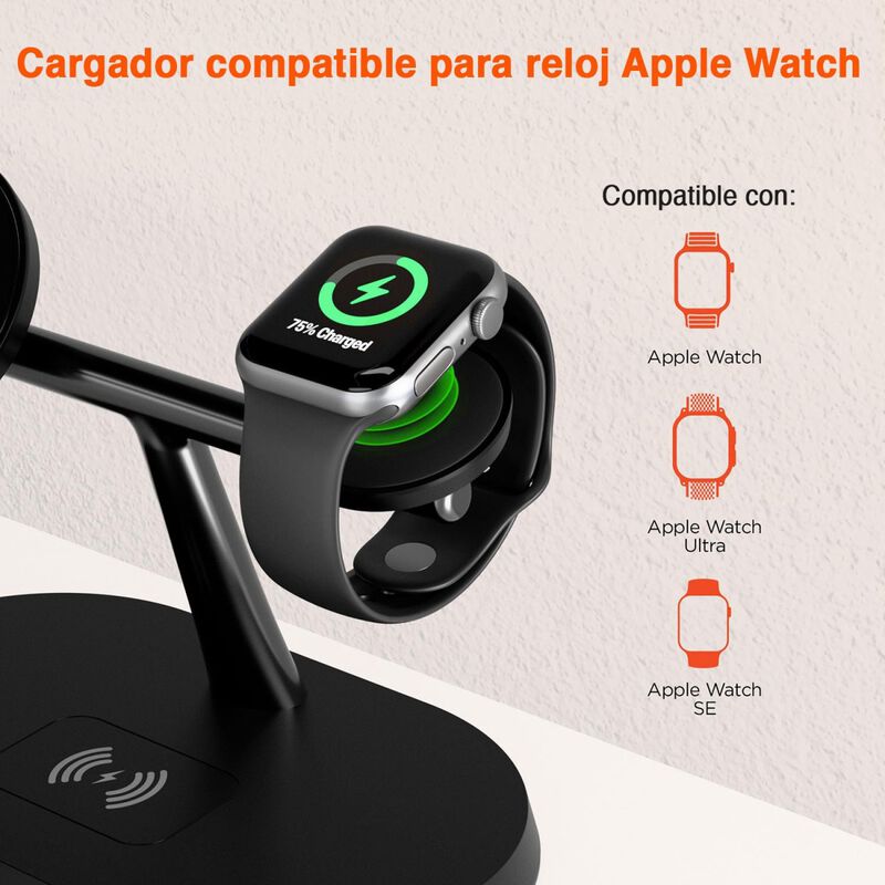 Base De Carga Hypergear Inal&aacute;mbrica Qi 3en1 Par... image number null