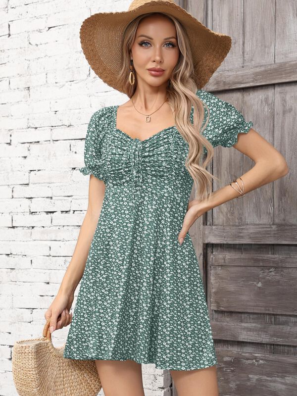 Vestido Missufe Verde Talla XL Casual Estampado... image number null