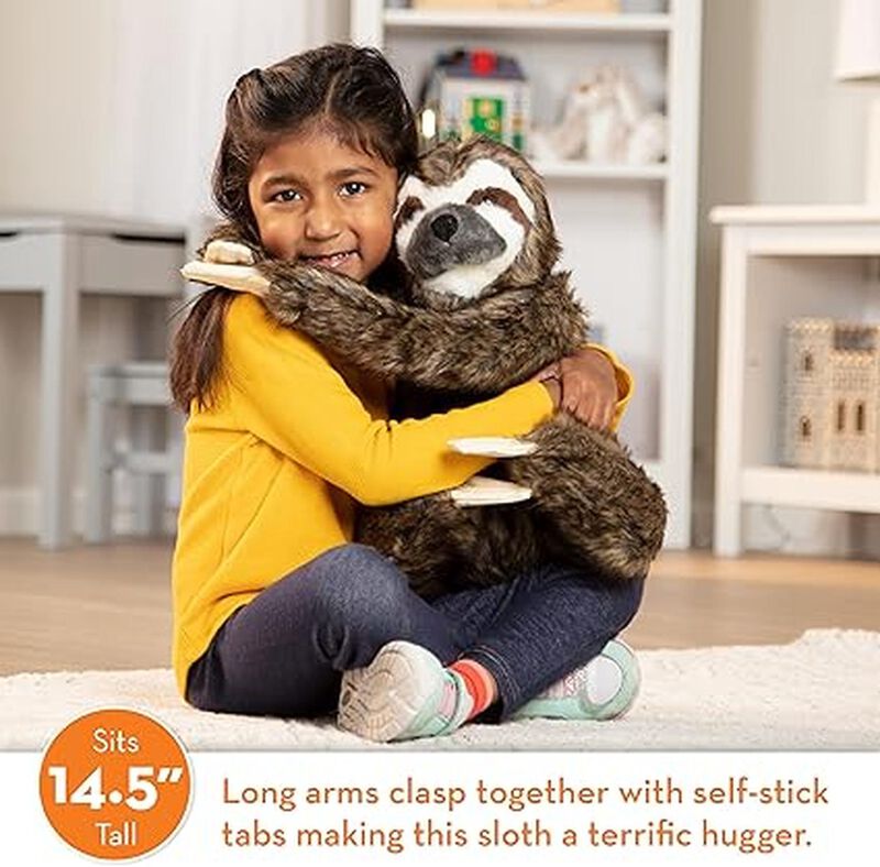 Melissa & Doug Peluche Realista De Perezoso, 14... image number null