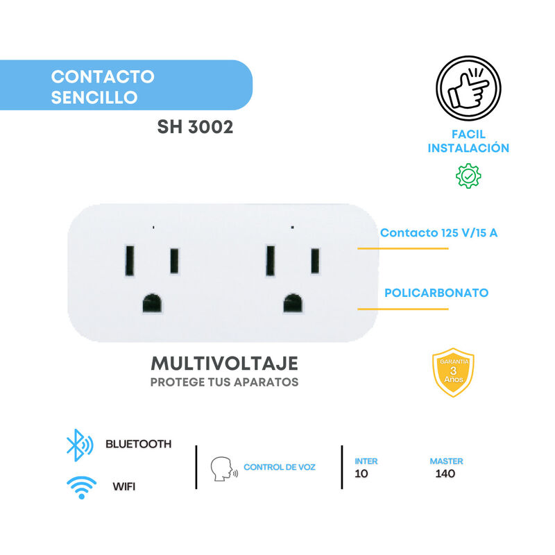 Pack 5 piezas Enchufe Inteligente Duplex Smart ... image number null