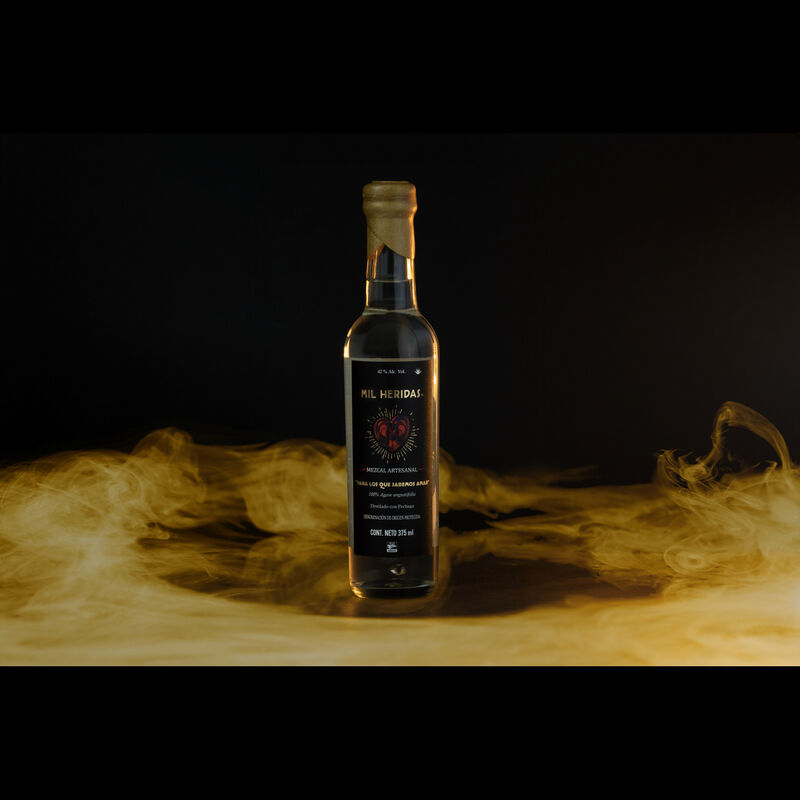 Mil Heridas Mezcal Espad&iacute;n Con Pechuga 375 ML image number null