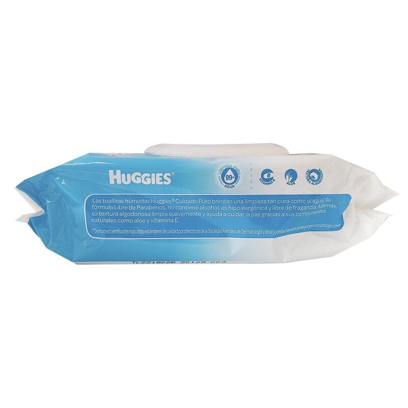 Toallitas Humedas Huggies Cuidado Puro - 80pzs image number null