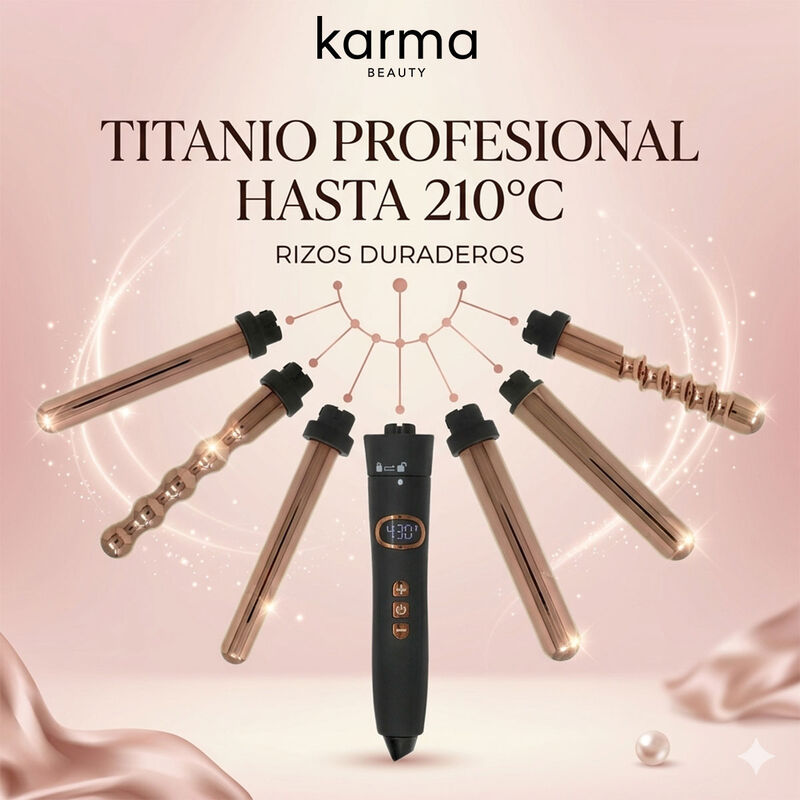 Rizador De Cabello Karma Beauty 7 Cabezales Int... image number null