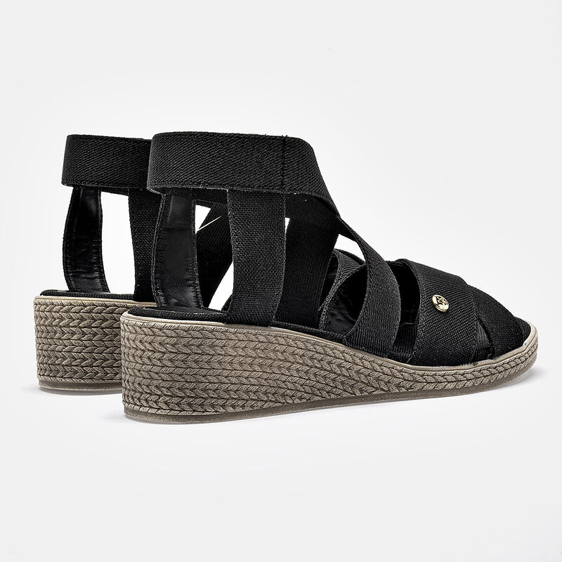 Moramora sandalia cu&ntilde;a para mujer negro cod 140... image number null