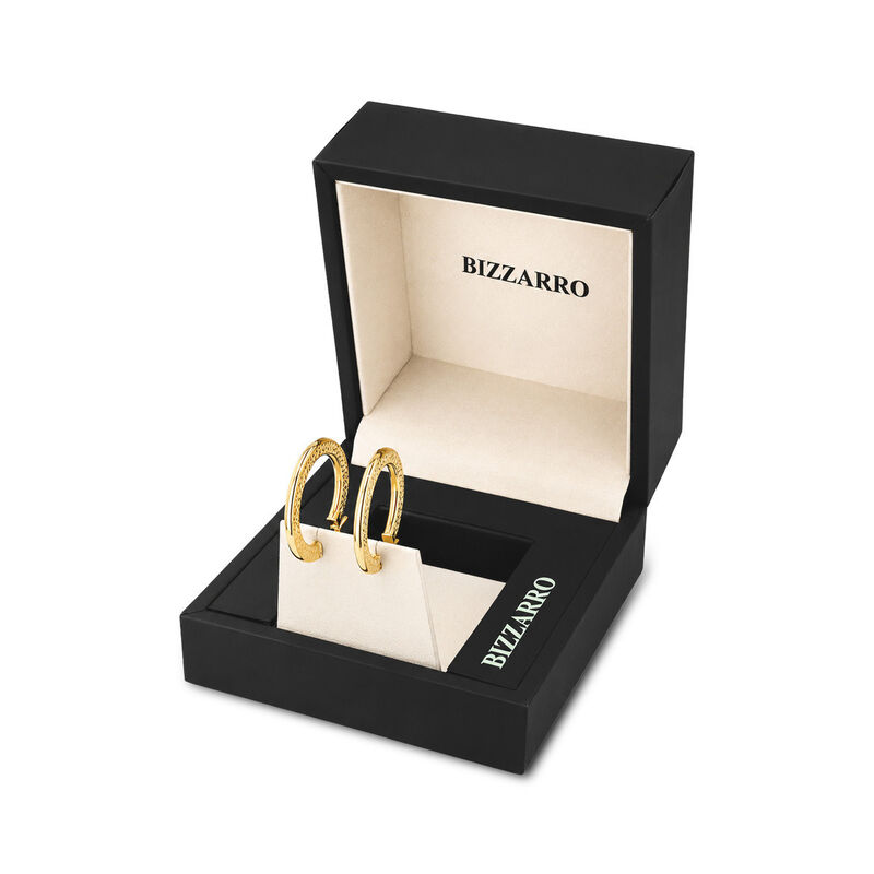 Arracadas Oro 10k Diamantado 20mm | Brillo Dora... image number null