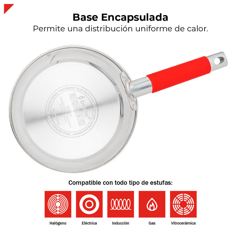 Bogner Sartén De Acero Inoxidable 20 Cm Bfp20 image number null