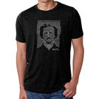 Camiseta Mezcla Premium Word Art Para Hombre - Edgar Allan Poe &middot; The Raven - Negro