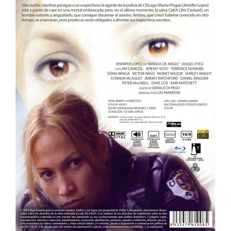 Mirada De &Aacute;ngel [blu-ray] (2001) Angel Eyes image number null