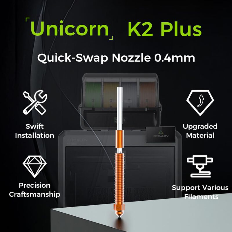 Boquilla Creality K2 Plus/hi Combo Unicorn De 0... image number null