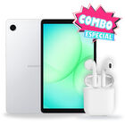 Combo Tablet Samsung Galaxy Tab A11 64gb 4gb Ram 8.7" Plata + Aud&iacute;fonos Bluetooth
