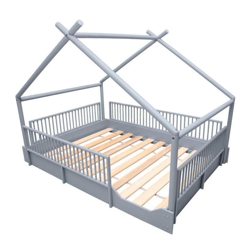 Matrimonial - Cama Chalet Montessori de Madera ... image number null