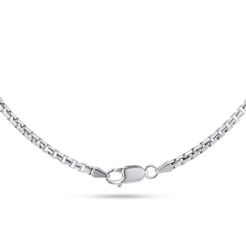 Cadena Plata Blanca 925 Redonda 50cm image number null