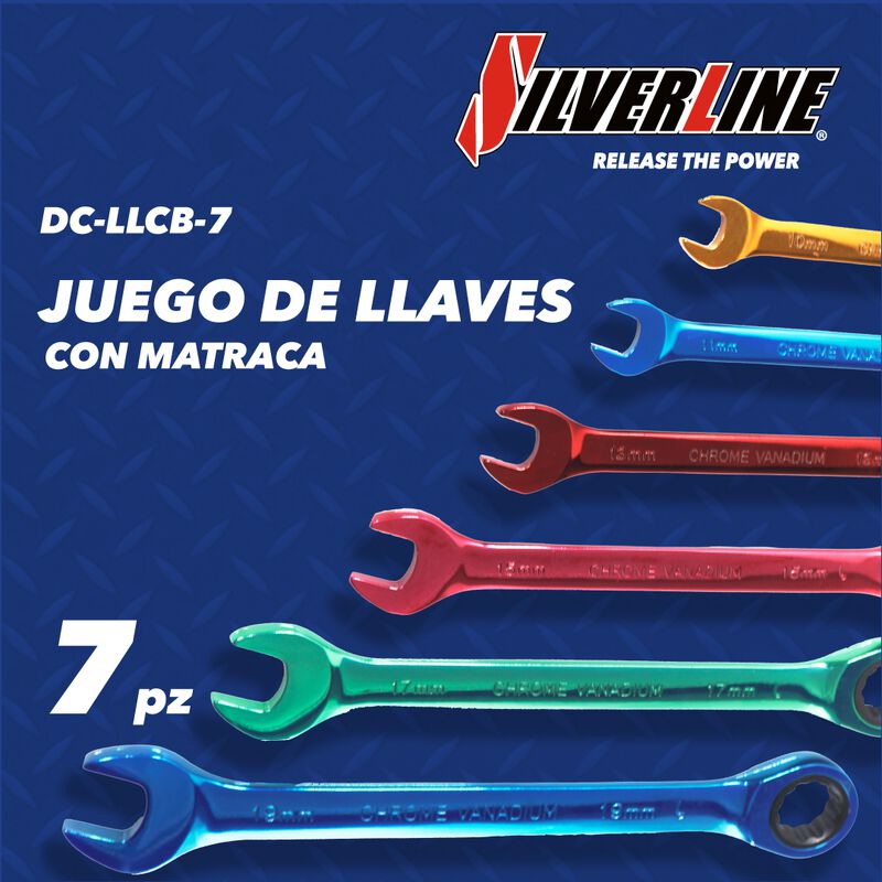 Juego de Llaves Inglesas con Matraca Silverline... image number null