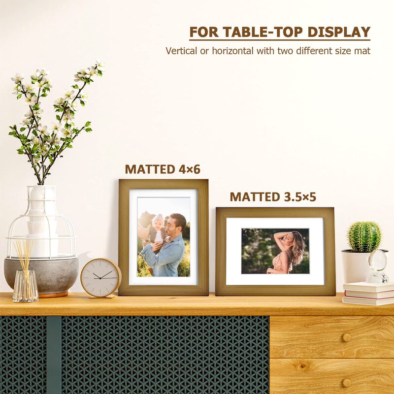 Marco De Fotos Kinlink 5x7 De Madera Maciza Mar... image number null