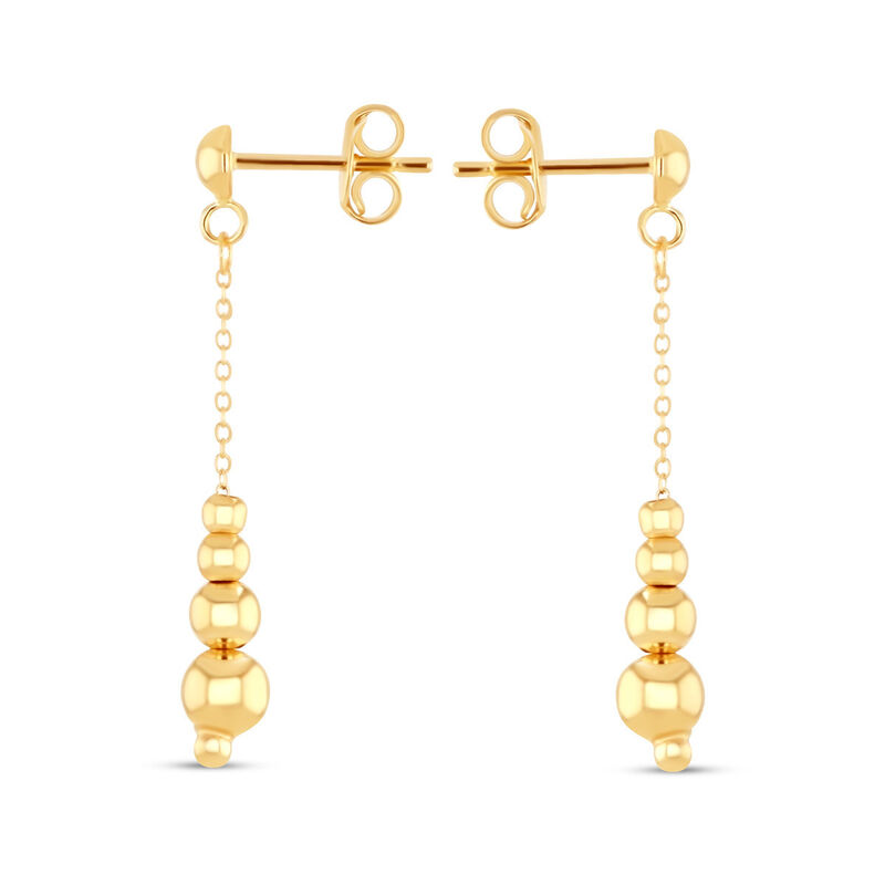 Aretes De Oro Amarillo 14K (3Cm Aprox) image number null