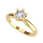 Anillo de Compromiso de 14K con Diamante de Laboratorio 0.20 CT F VS1 Talla 10 ORO AMARILLO 14K &ndash; / M357-20-14Y-LG-10