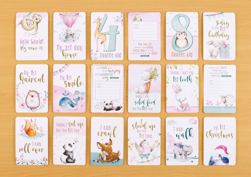 Tarjetas De Hitos Christian Art Gifts Para Beb&eacute;... image number null