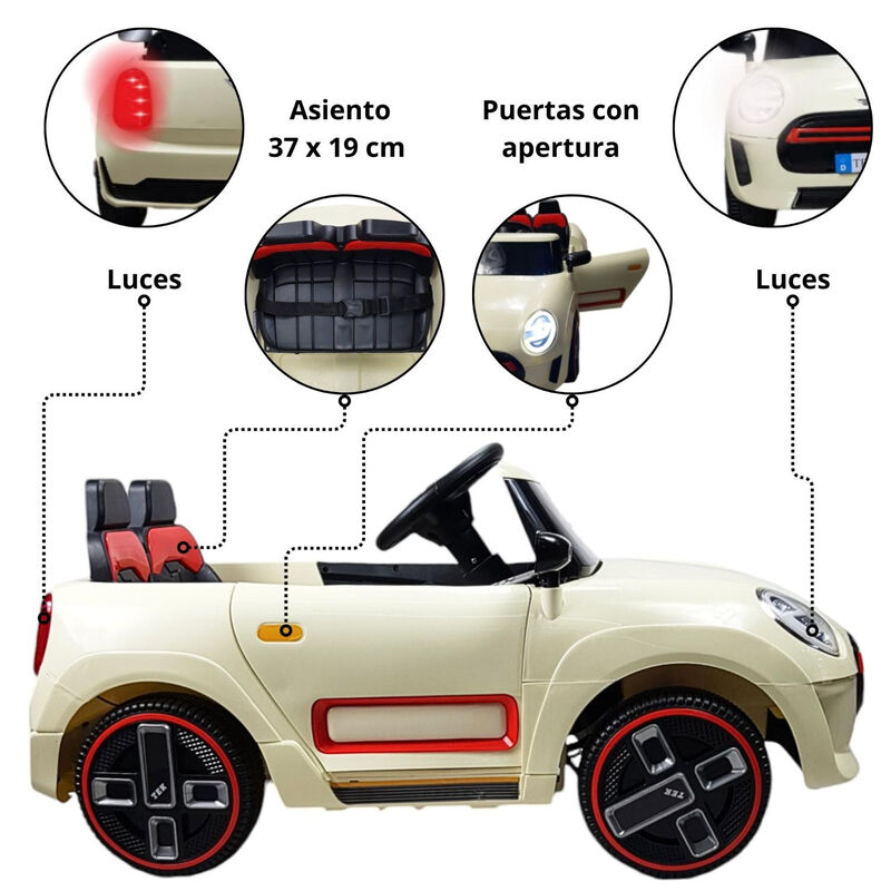 Carro Montable El&eacute;ctrico Ni&ntilde;os Cooper Con Contr... image number null