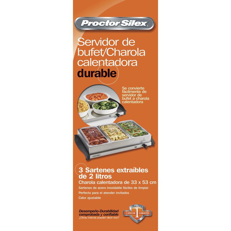 Bufetera Bandeja Calentamiento Proctor Silex 34... image number null