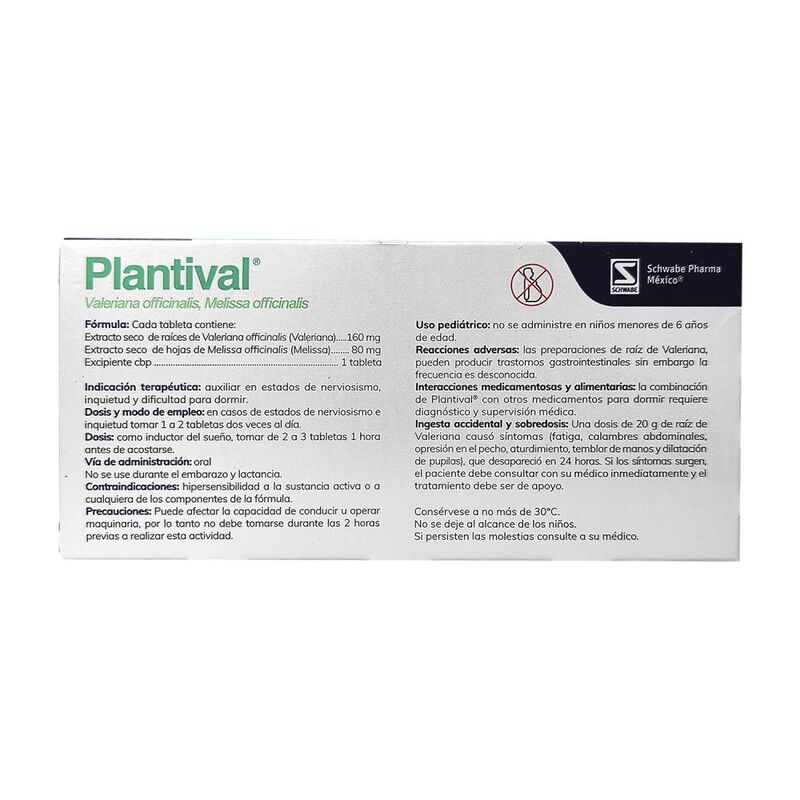 Plantival 160mg / 80mg  40 Tabletas image number null