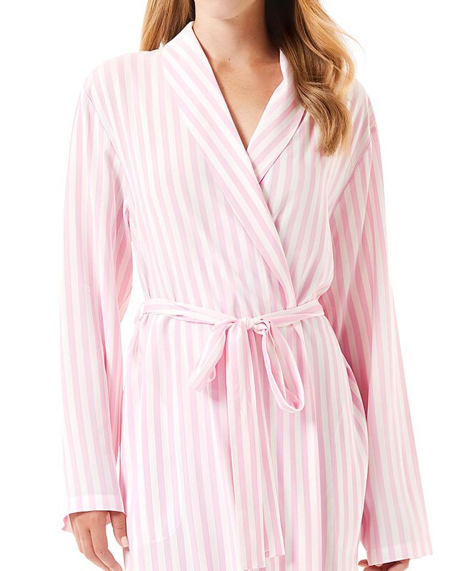 Bata de Rayas Fucsia image number null