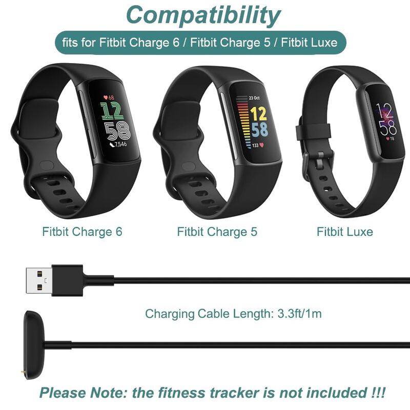 Cable de Carga Kissmart 1m para Fitbit Luxe, Ch... image number null