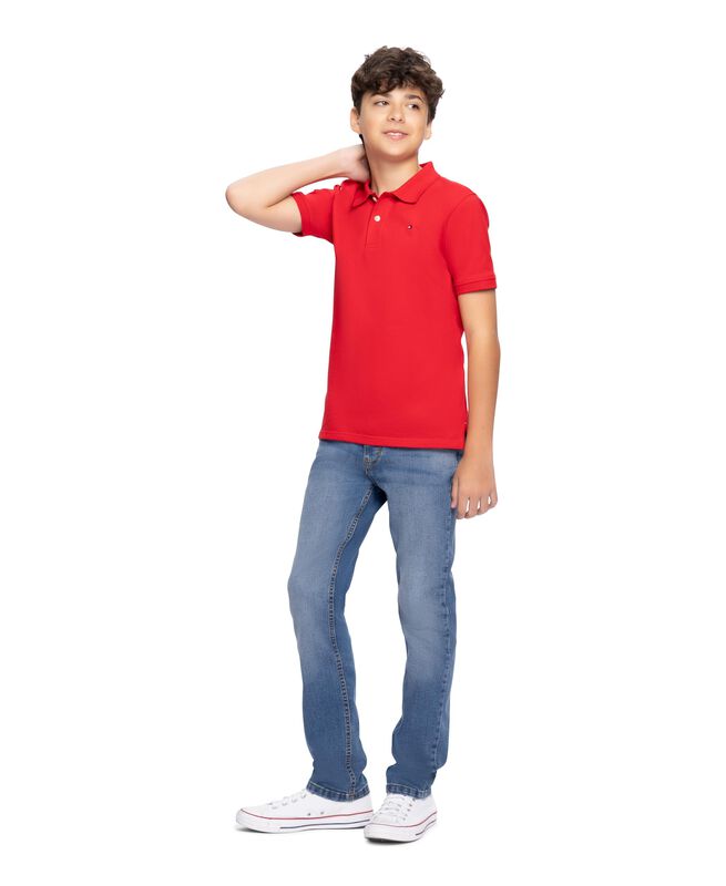 Polo Tommy Hilfiger Para Ni&ntilde;os, Manga Corta, Co... image number null