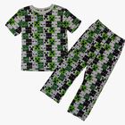 Pijama Minecraft Para Ni&ntilde;os I Pantal&oacute;n Y Playera