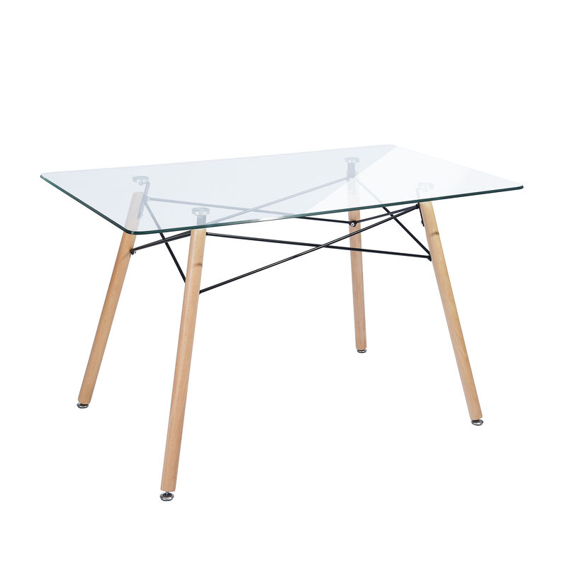 Mesa de Comedor Rectangular Cristal para 4 o 6 ... image number null