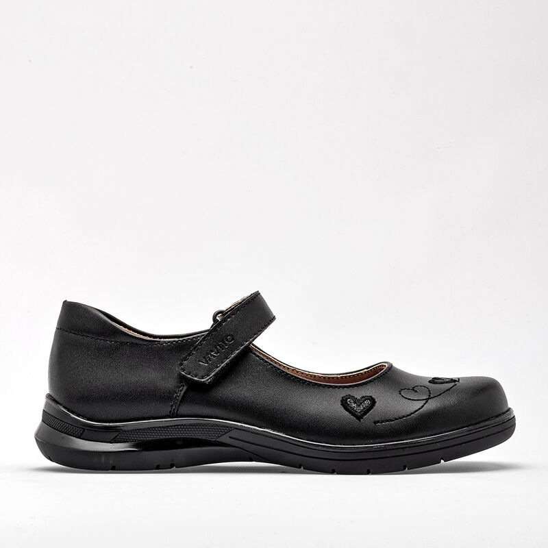 Vavito Zapato Escolar Para Preescolar Ni&ntilde;a Negr... image number null