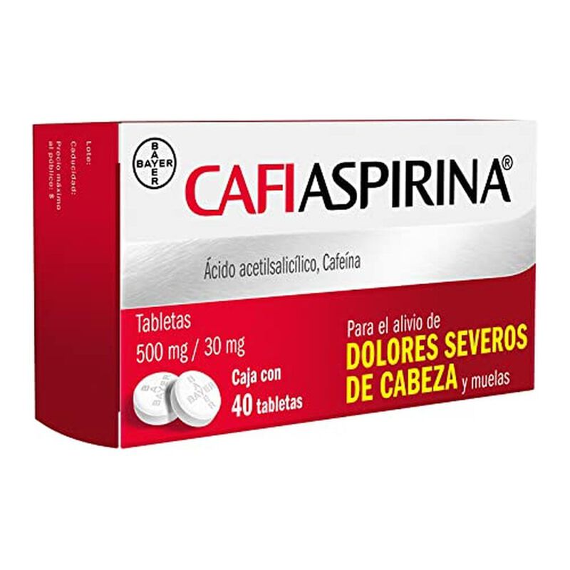Cafiaspirina 40 Tabletas 500 Mg/30 Mg image number null