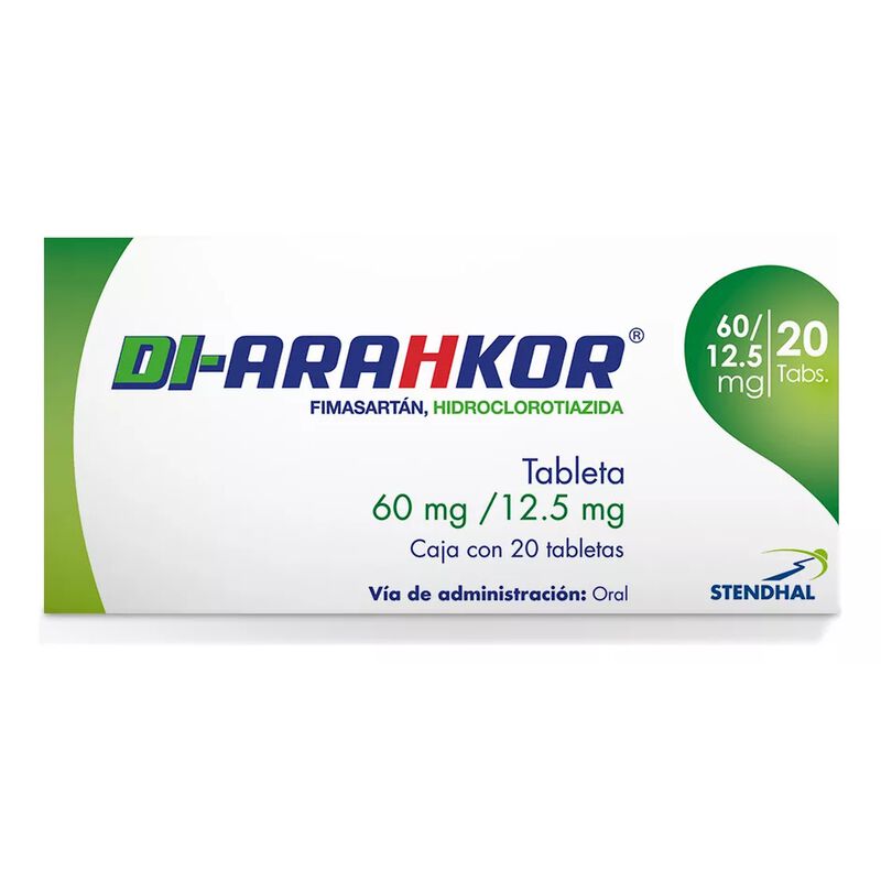 Di-arahkor Tableta 60 Mg/12,5 Mg, 20 Tabletas image number null